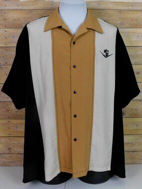 Steady Button Up Shirt Mens 3X Colorblock
